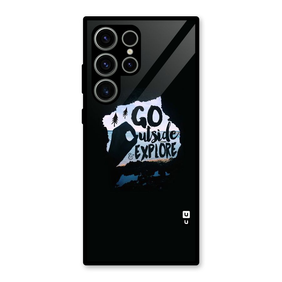 Go Outside Glass Back Case for Galaxy S23 Ultra