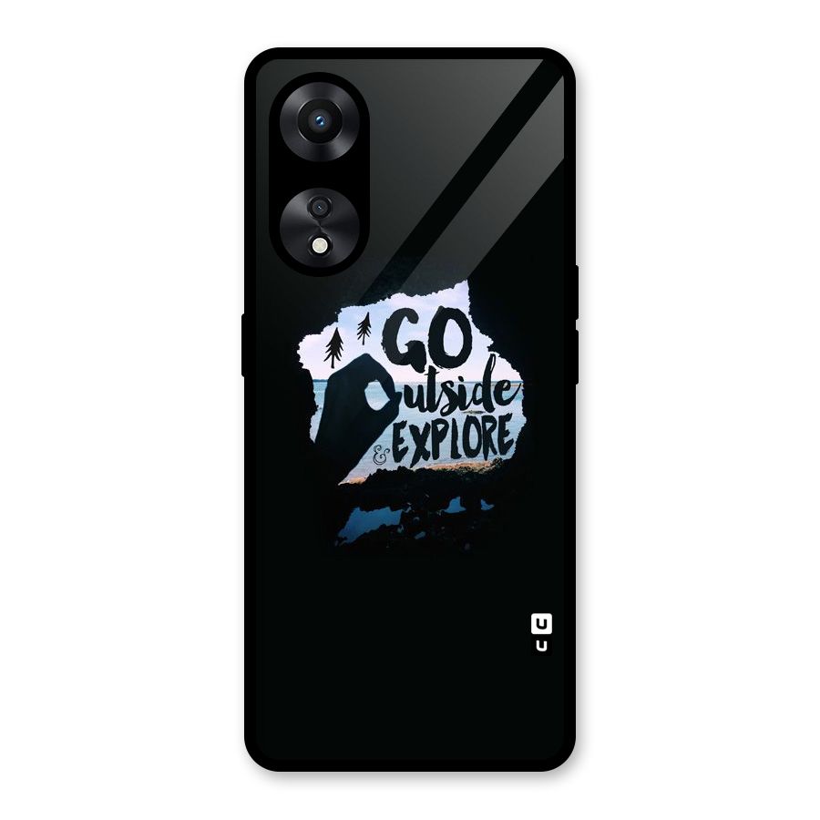 Go Outside Glass Back Case for Oppo A78