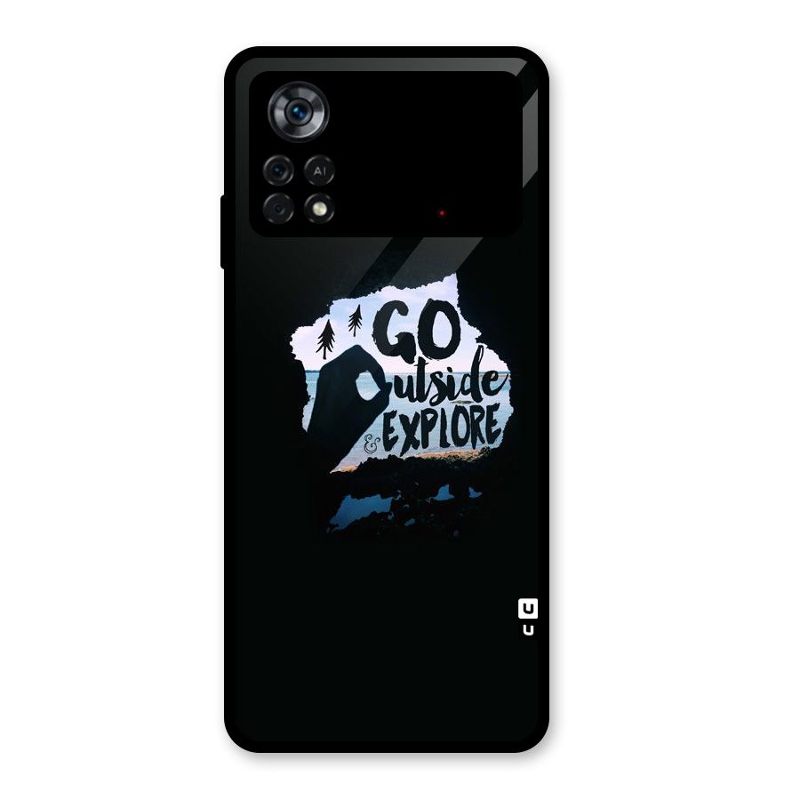 Go Outside Glass Back Case for Poco X4 Pro 5G