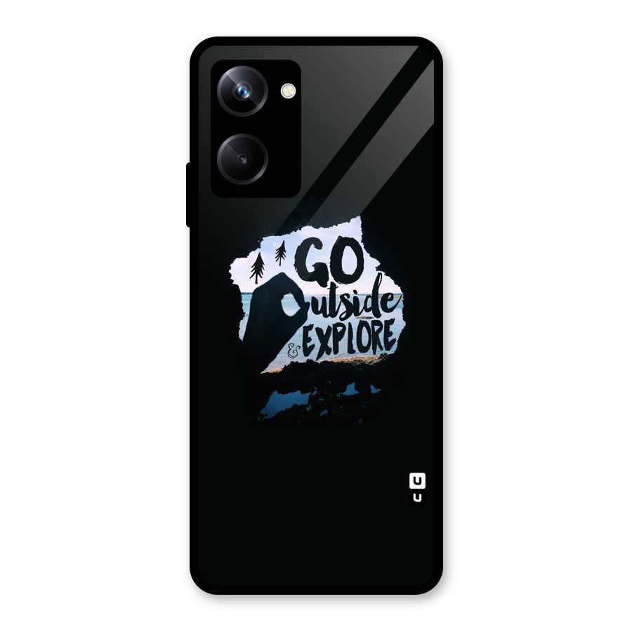 Go Outside Glass Back Case for Realme 10 Pro