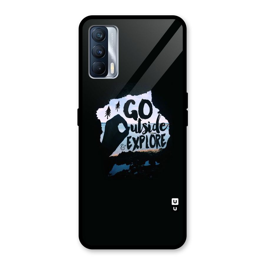 Go Outside Glass Back Case for Realme X7
