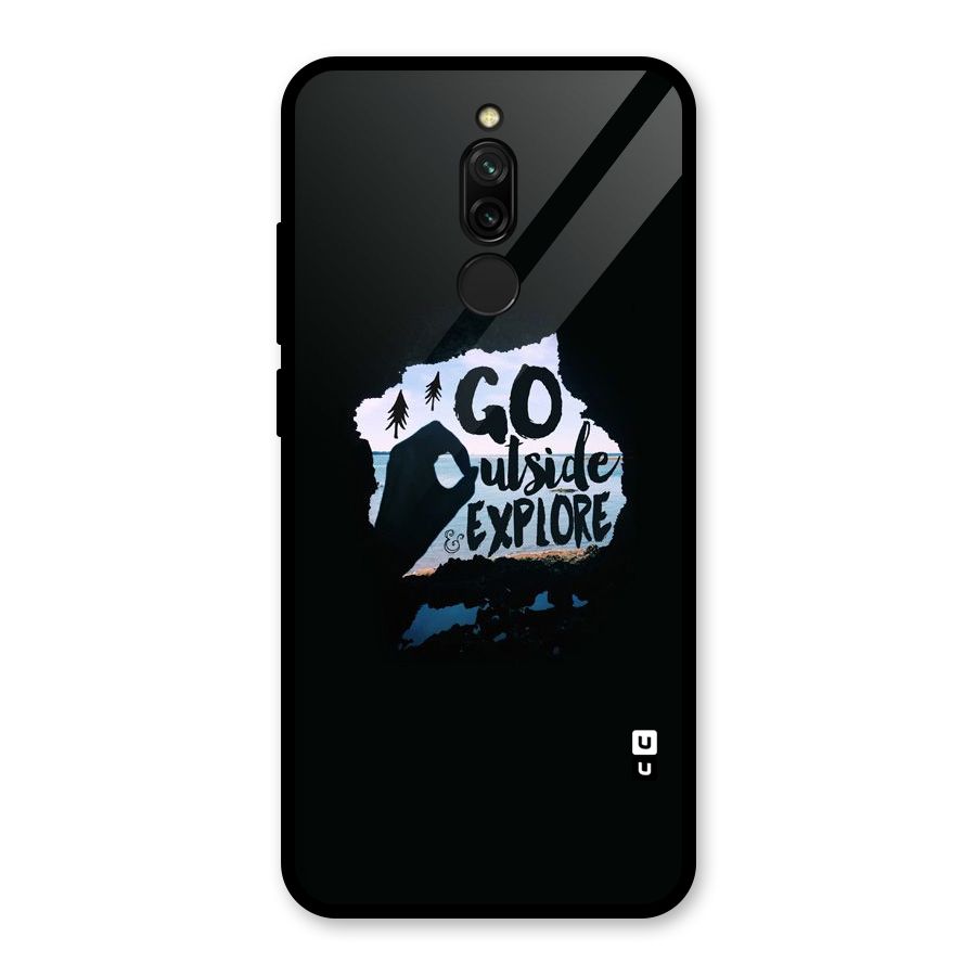 Go Outside Glass Back Case for Redmi 8