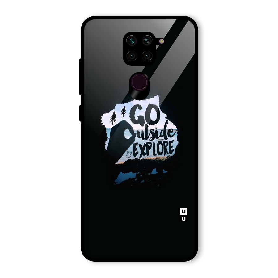 Go Outside Glass Back Case for Redmi Note 9