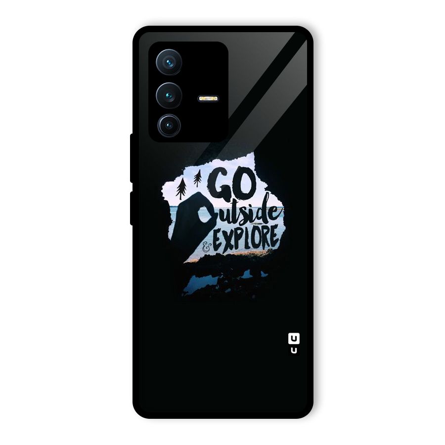 Go Outside Glass Back Case for Vivo V23 Pro