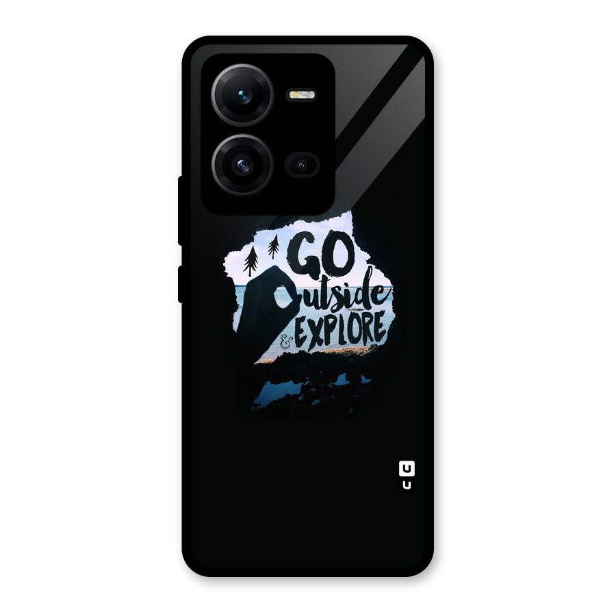 Go Outside Glass Back Case for Vivo V25