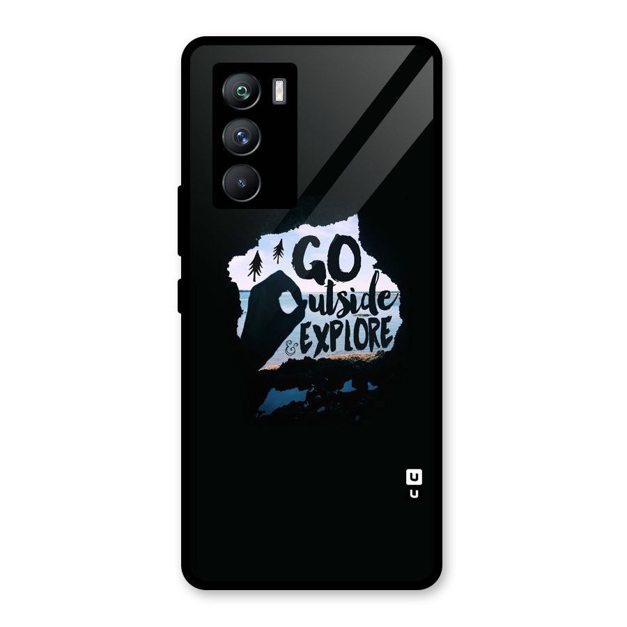Go Outside Glass Back Case for Vivo iQOO 9 SE