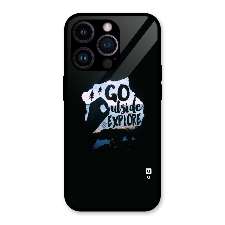 Go Outside Glass Back Case for iPhone 14 Pro
