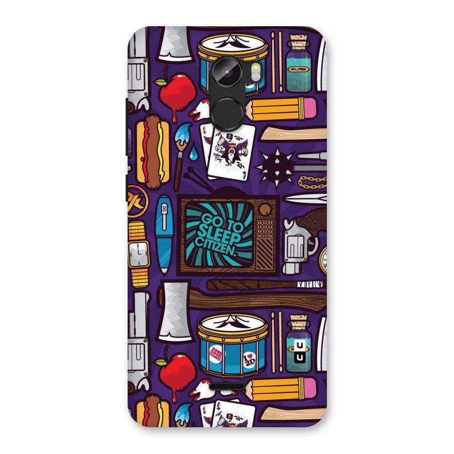 Go To Sleep Back Case for Gionee X1