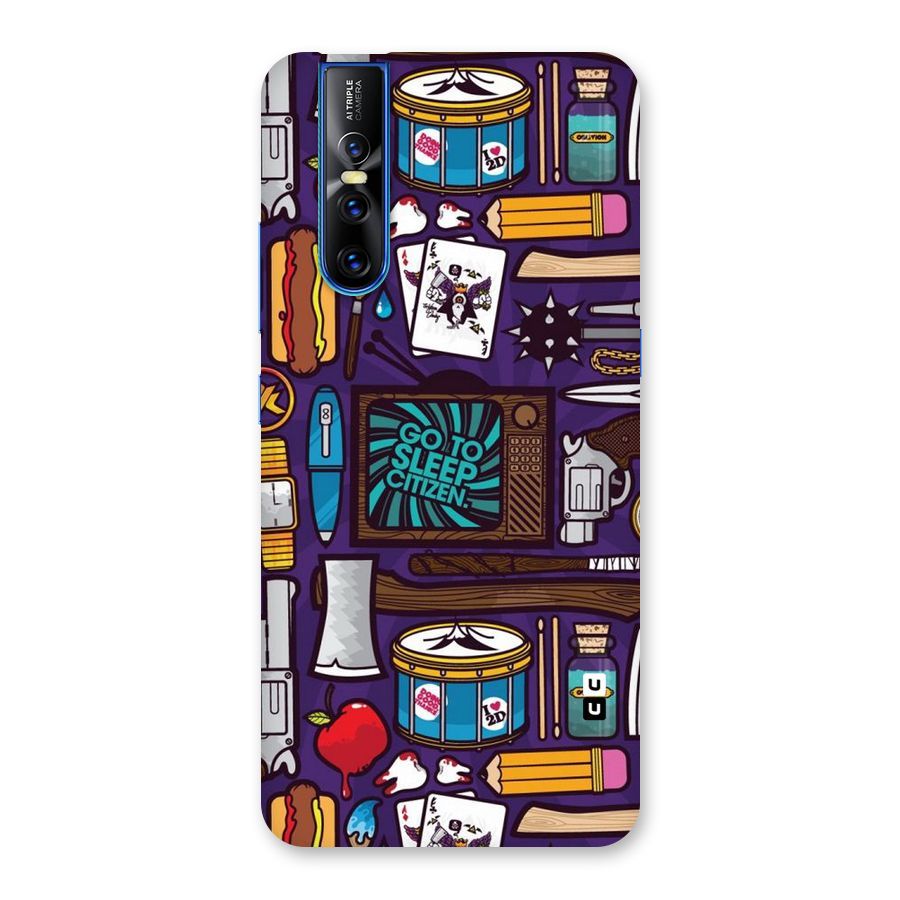 Go To Sleep Back Case for Vivo V15 Pro