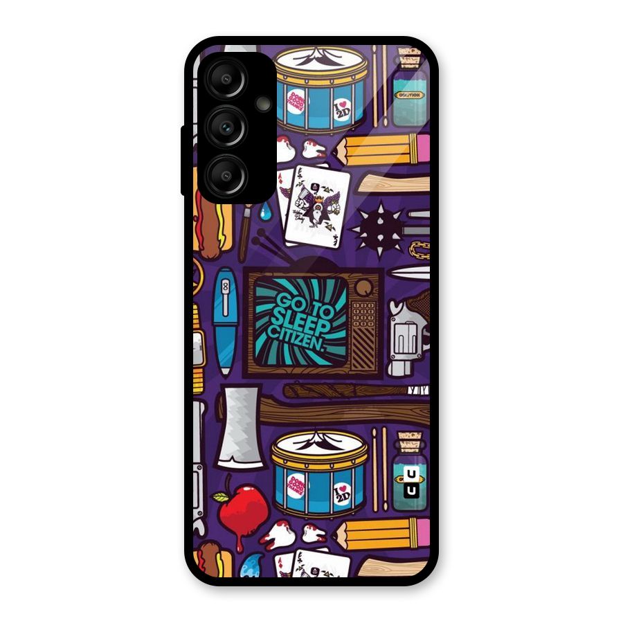 Go To Sleep Glass Back Case for Galaxy A14 5G