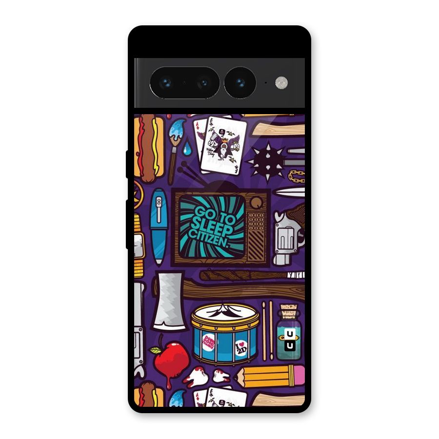 Go To Sleep Glass Back Case for Google Pixel 7 Pro
