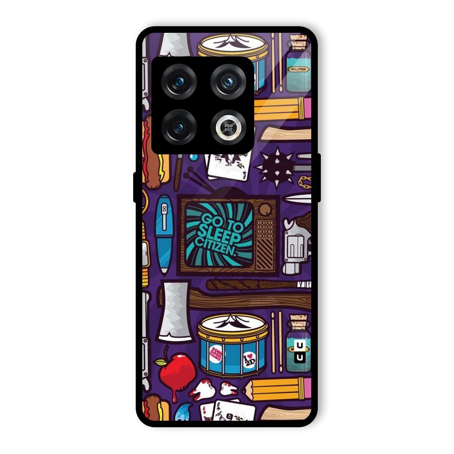 Go To Sleep Glass Back Case for OnePlus 10 Pro 5G