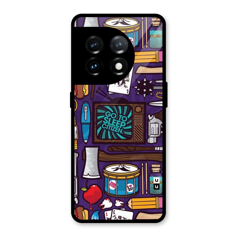 Go To Sleep Glass Back Case for OnePlus 11