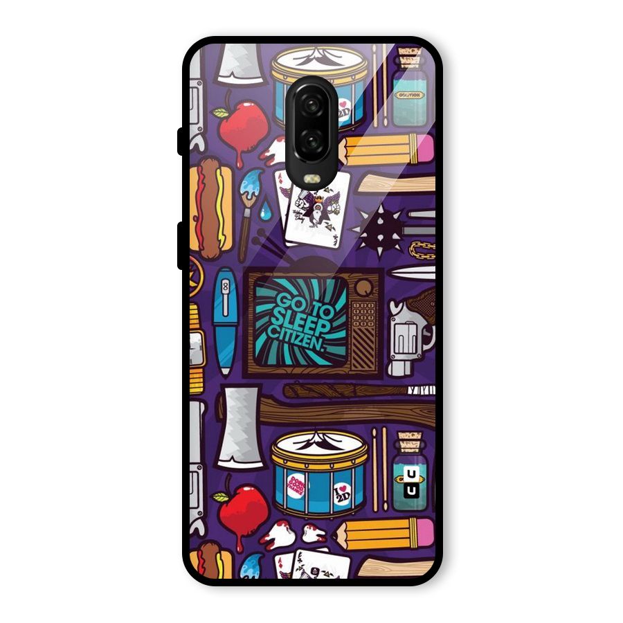 Go To Sleep Glass Back Case for OnePlus 6T