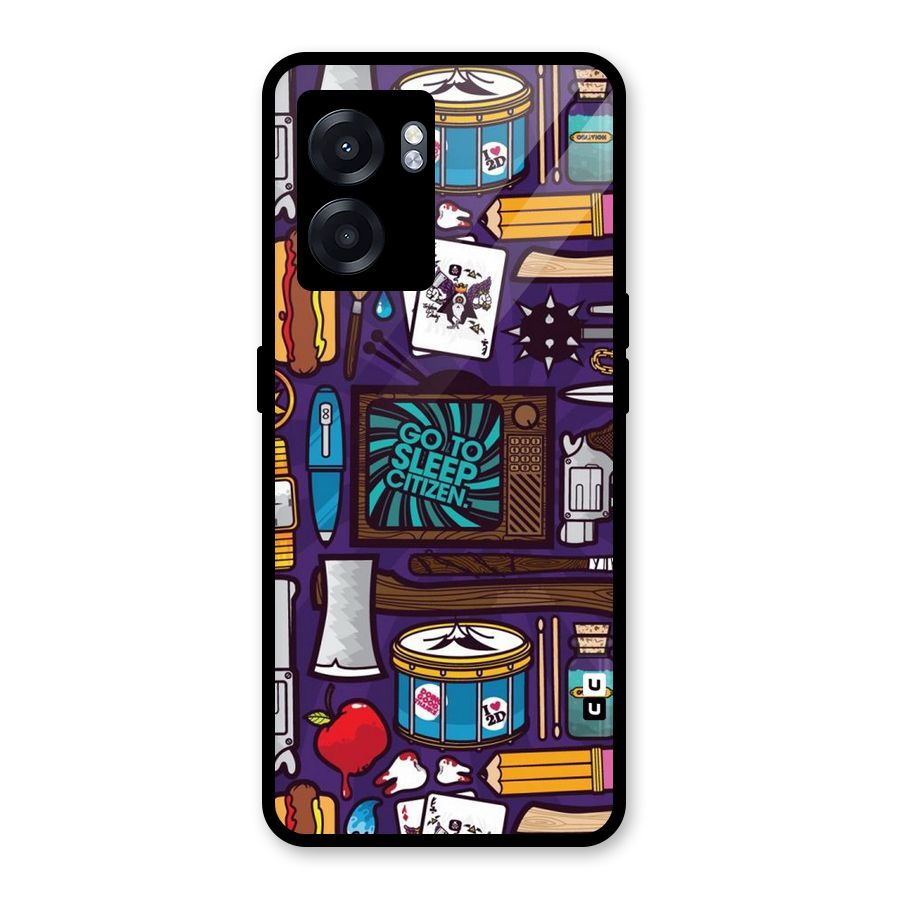Go To Sleep Glass Back Case for Realme Narzo 50 5G