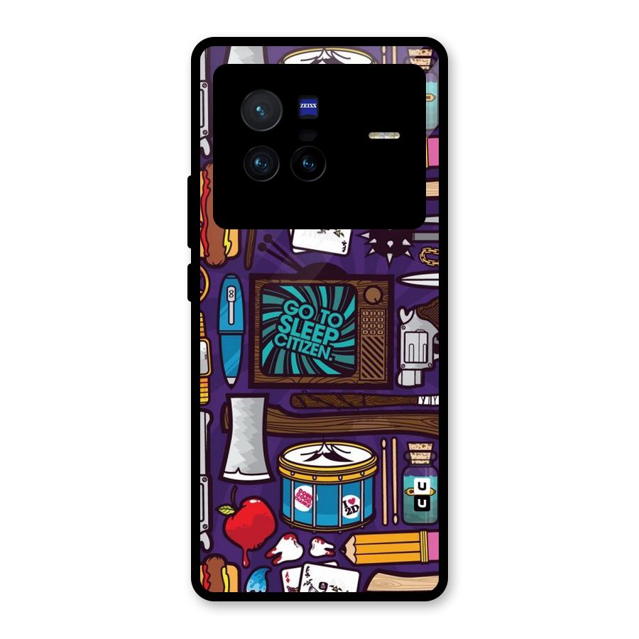 Go To Sleep Glass Back Case for Vivo X80