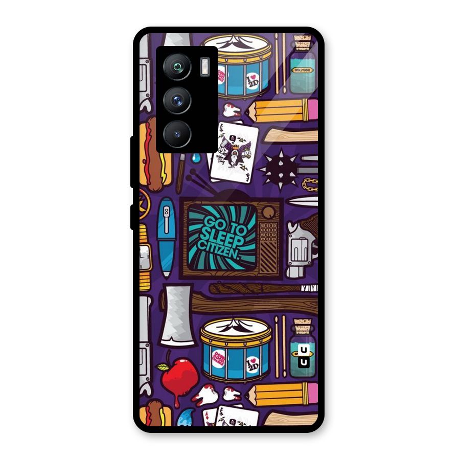 Go To Sleep Glass Back Case for Vivo iQOO 9 SE