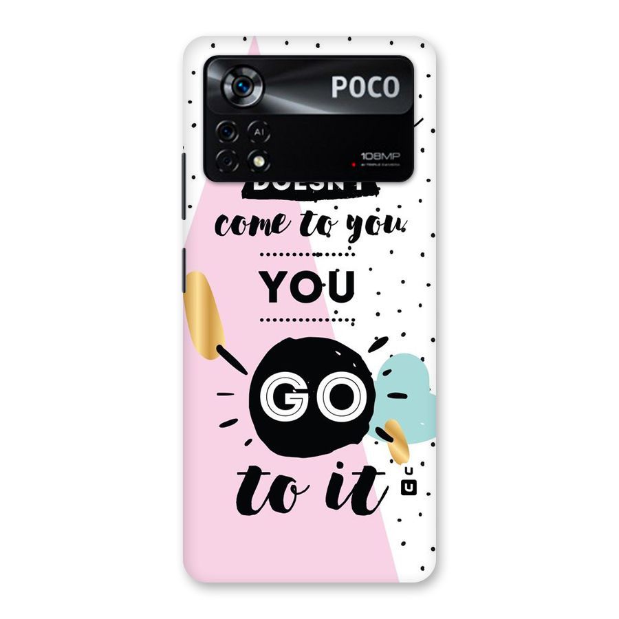Go To Success Back Case for Poco X4 Pro 5G