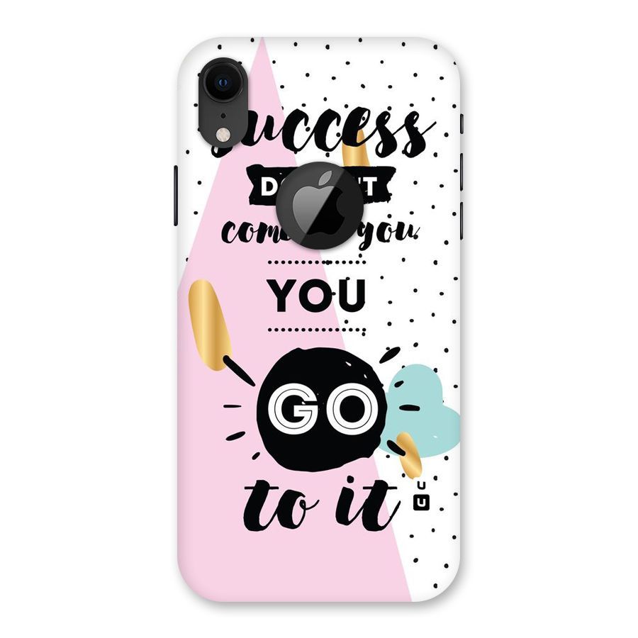 Go To Success Back Case for iPhone XR Logo Cut