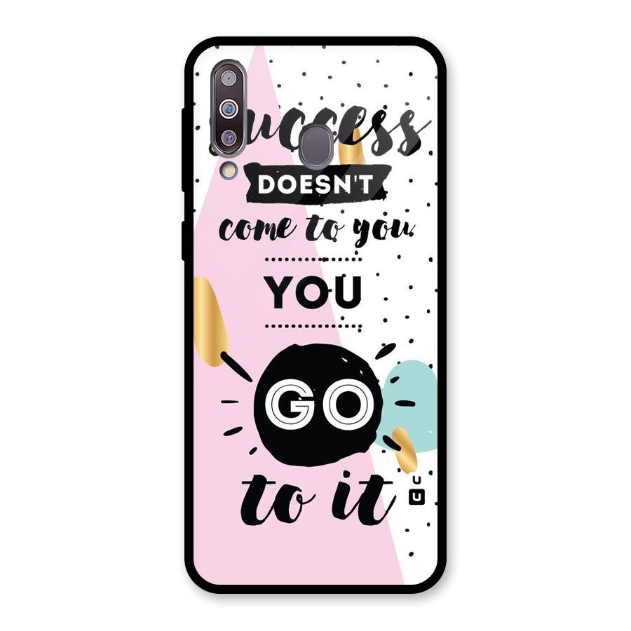 Go To Success Glass Back Case for Galaxy M30