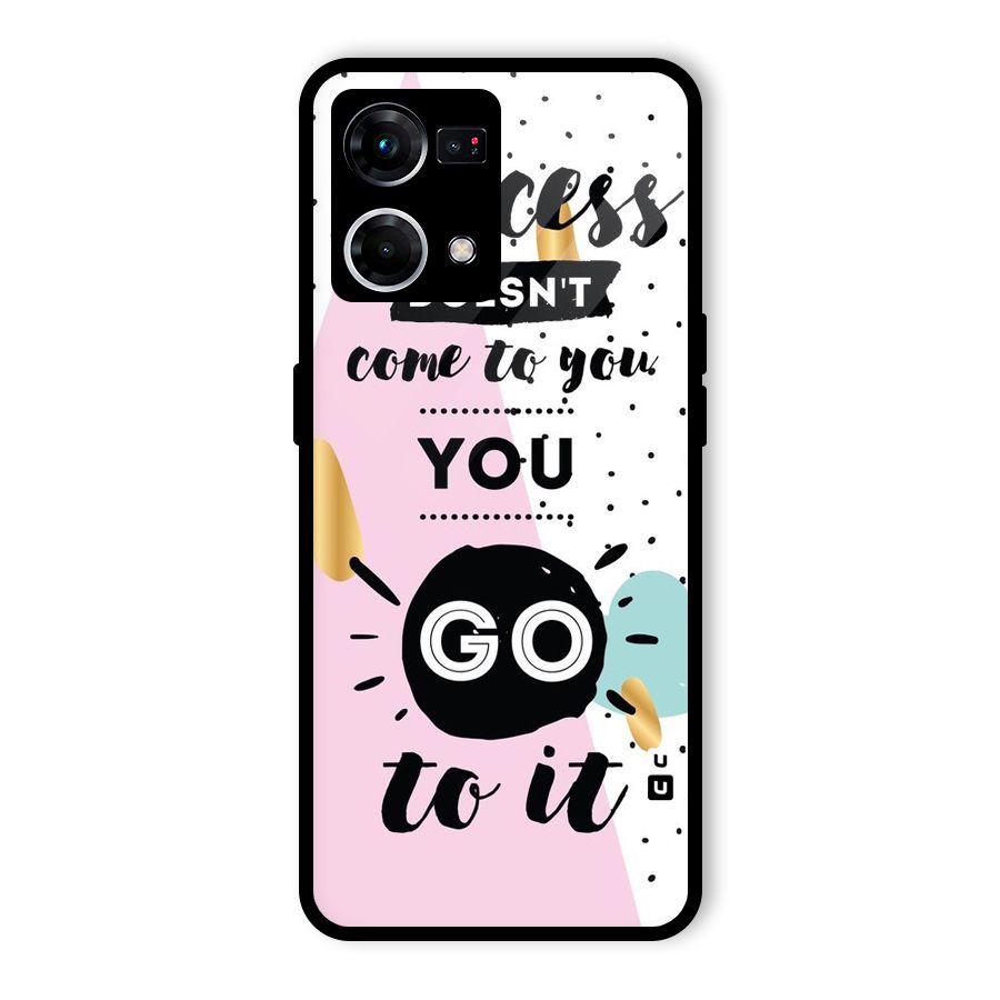 Go To Success Glass Back Case for Oppo F21 Pro 4G