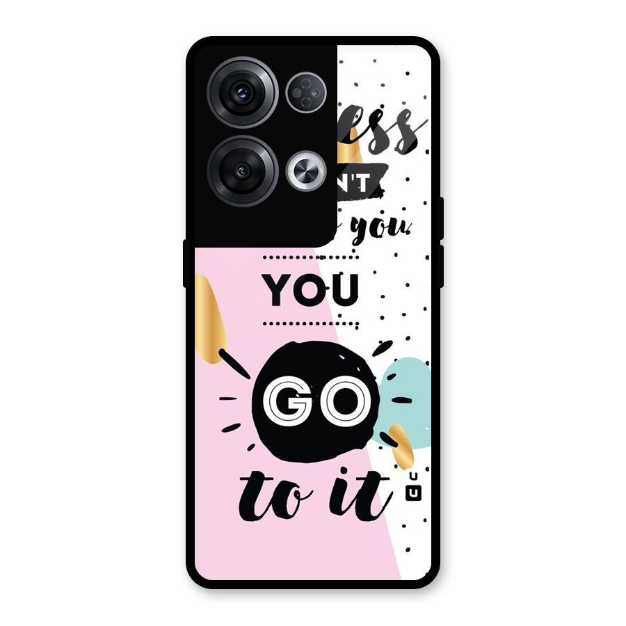 Go To Success Glass Back Case for Oppo Reno8 Pro 5G