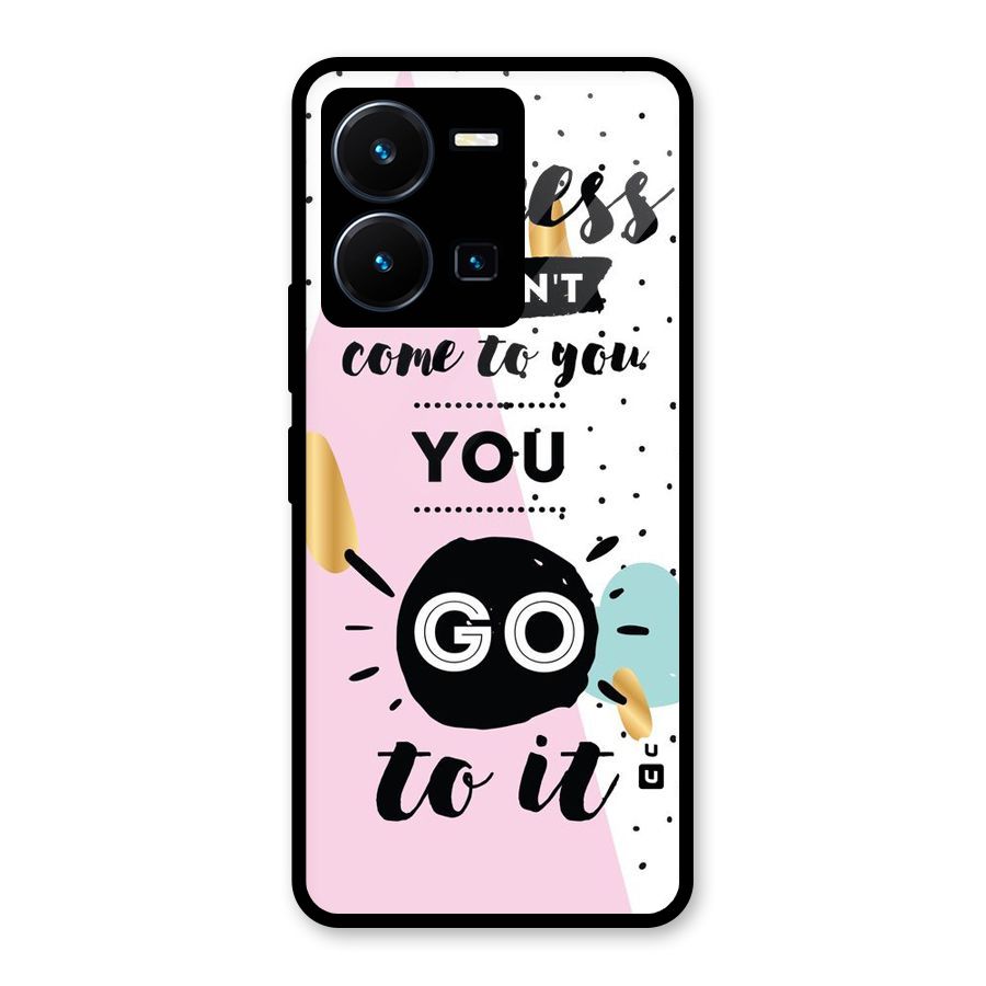 Go To Success Glass Back Case for Vivo Y35