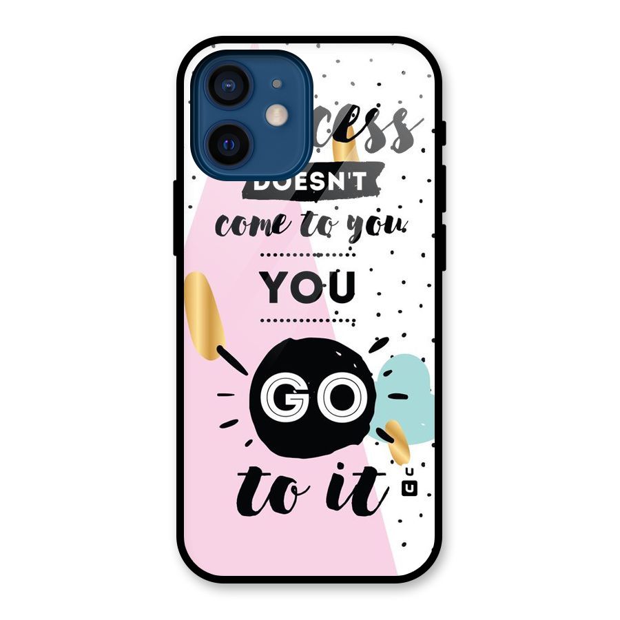 Go To Success Glass Back Case for iPhone 12 Mini