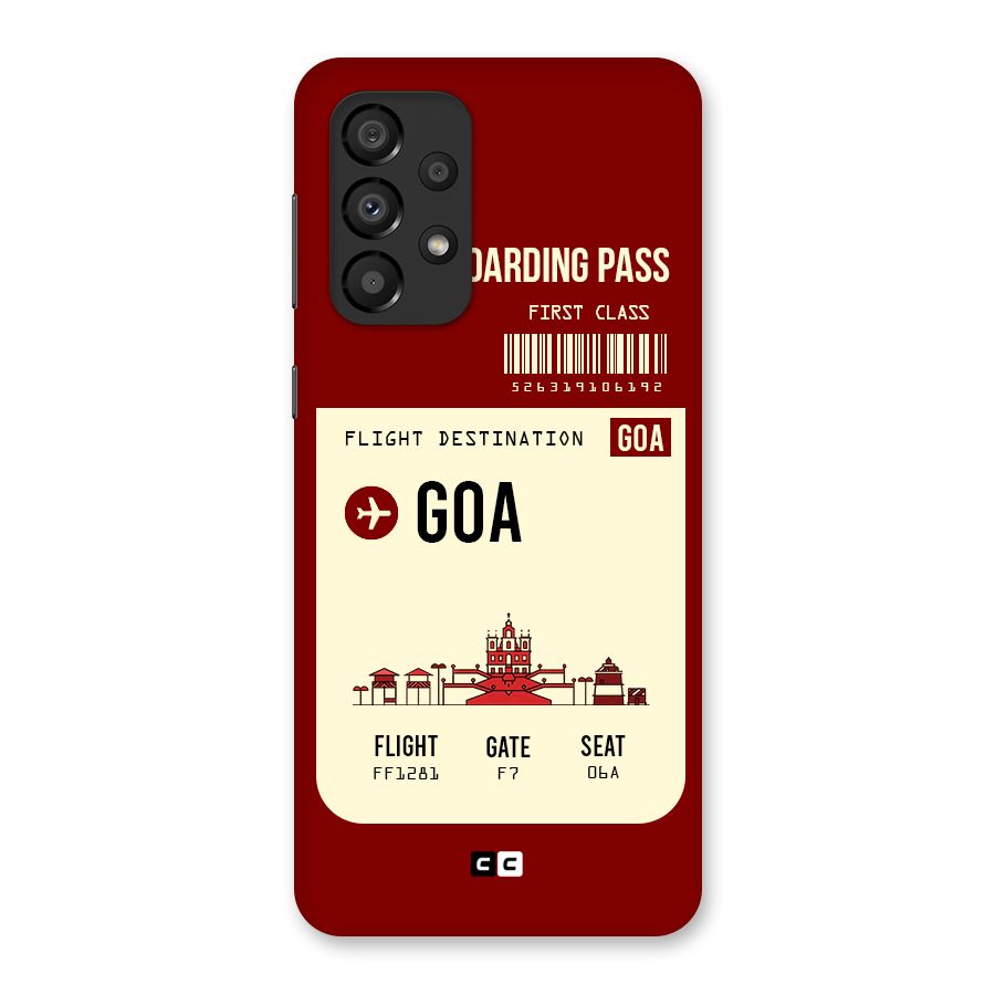 Goa Boarding Pass Back Case for Galaxy A33 5G