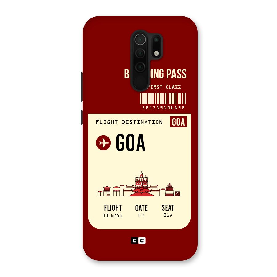 Goa Boarding Pass Back Case for Poco M2