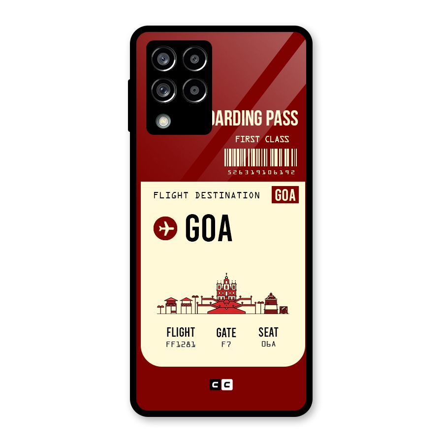 Goa Boarding Pass Glass Back Case for Galaxy M53 5G