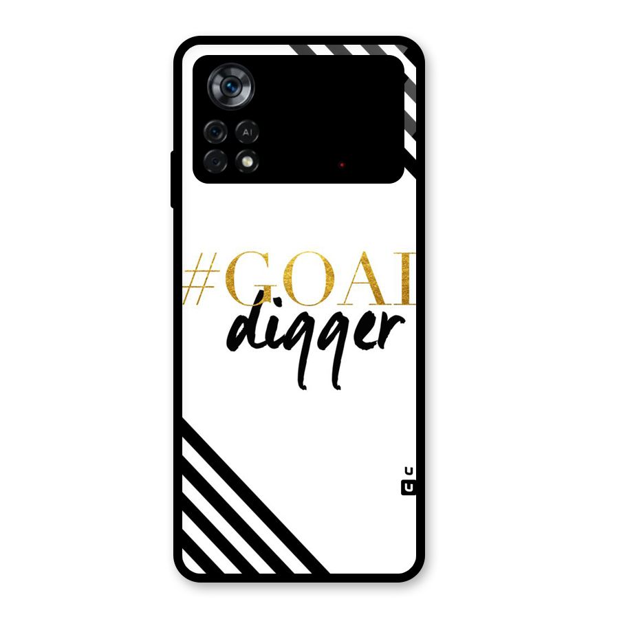 Goal Digger Glass Back Case for Poco X4 Pro 5G