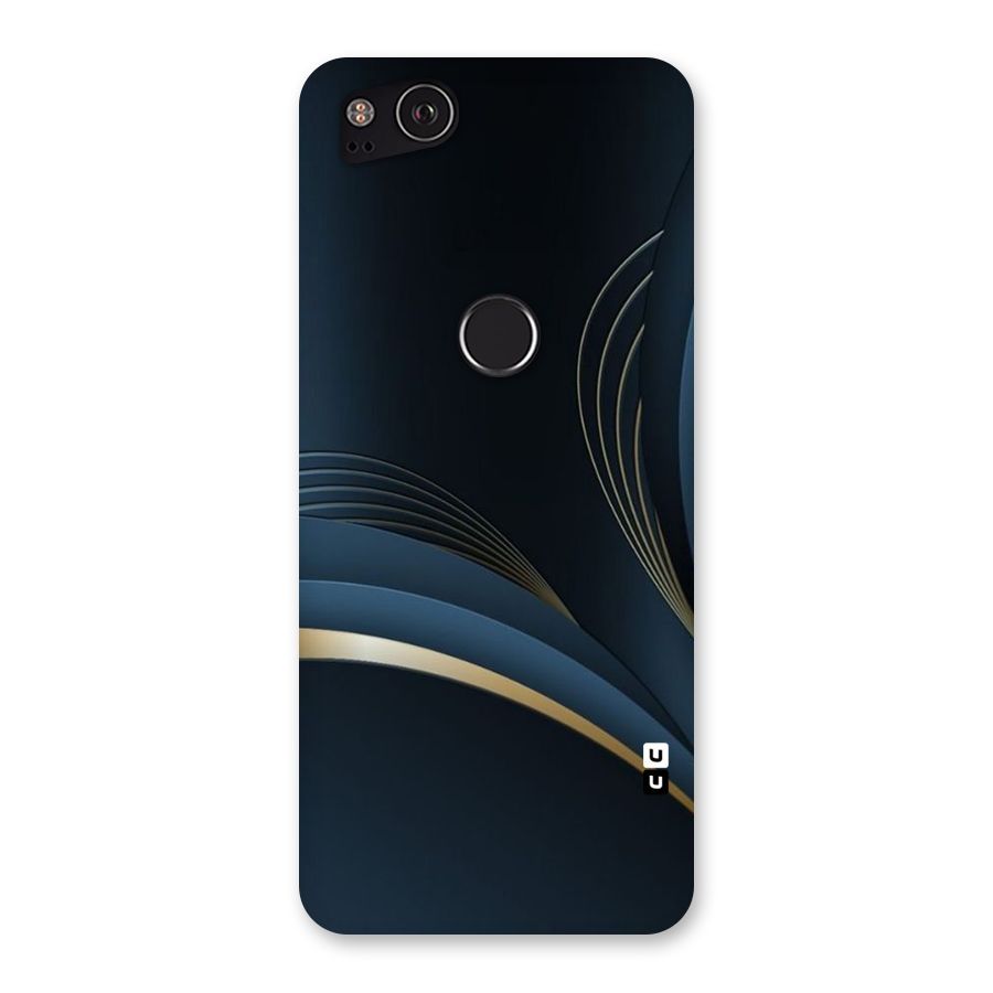Gold Blue Beauty Back Case for Google Pixel 2