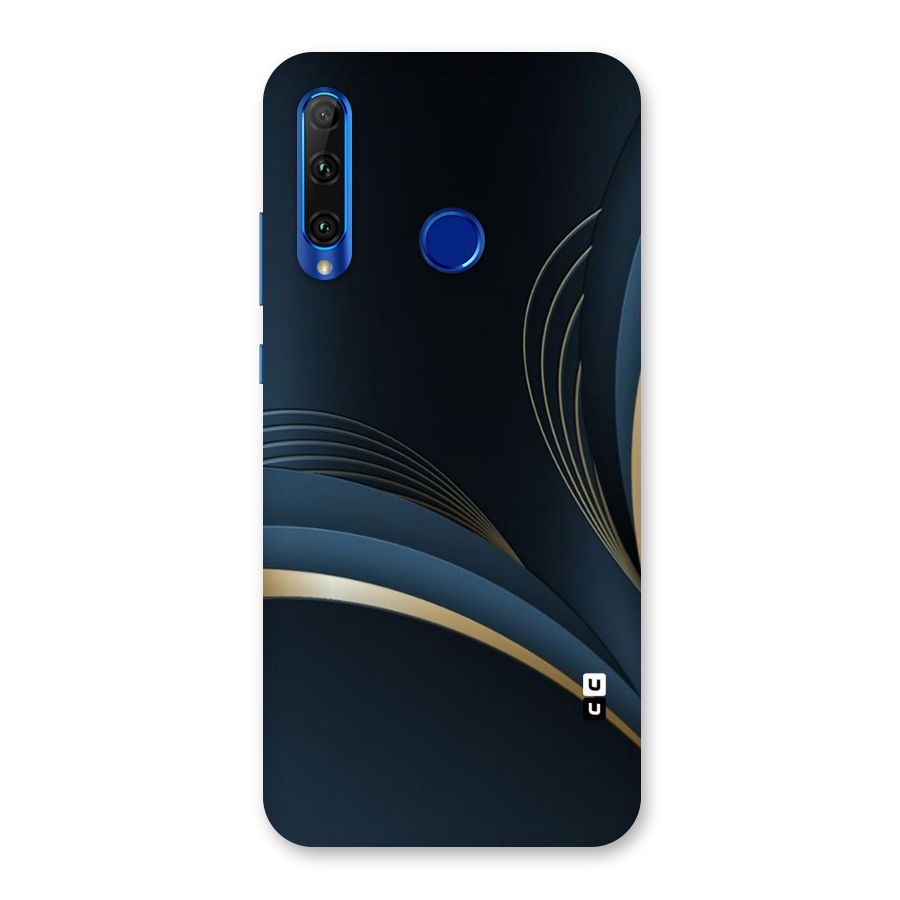 Gold Blue Beauty Back Case for Honor 20i