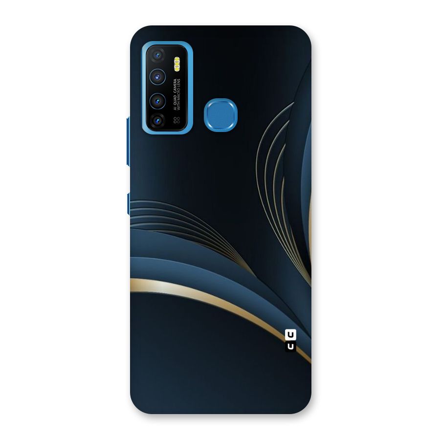 Gold Blue Beauty Back Case for Infinix Hot 9