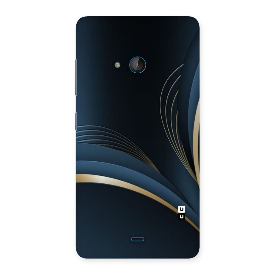 Gold Blue Beauty Back Case for Lumia 540