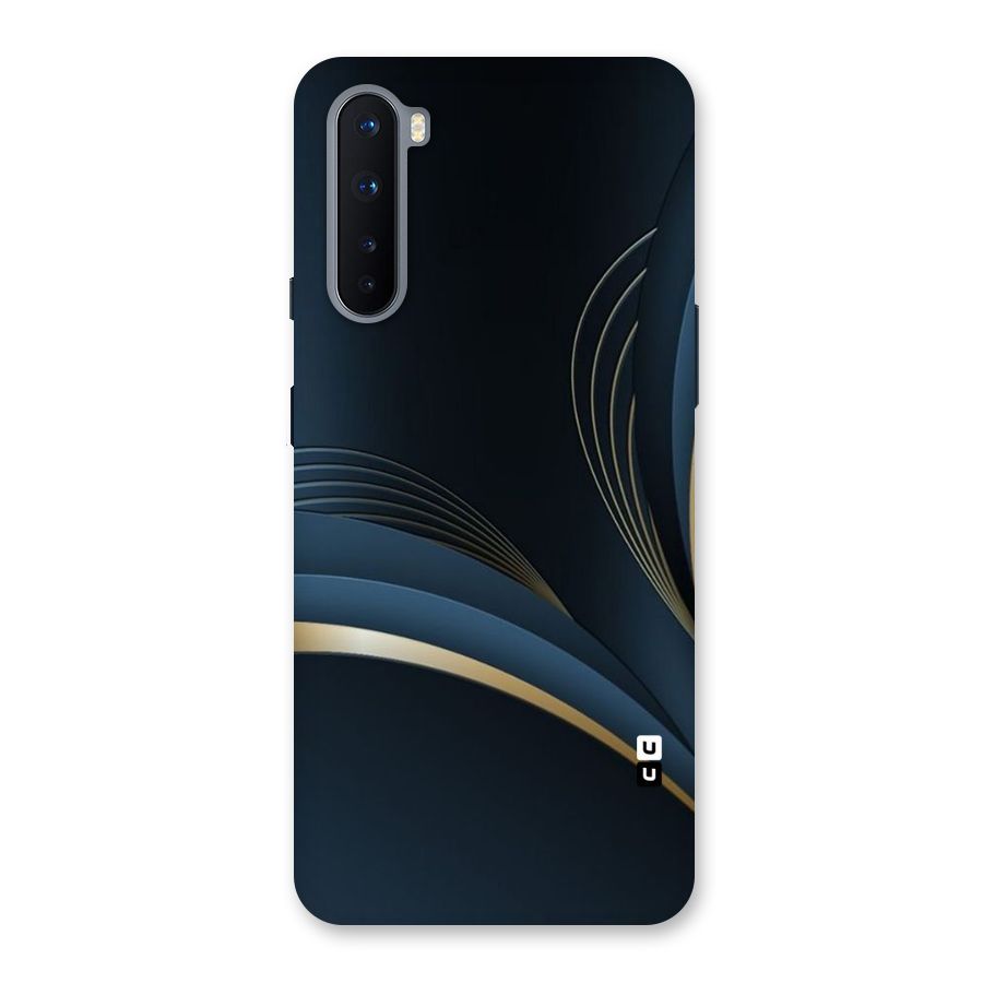Gold Blue Beauty Back Case for OnePlus Nord