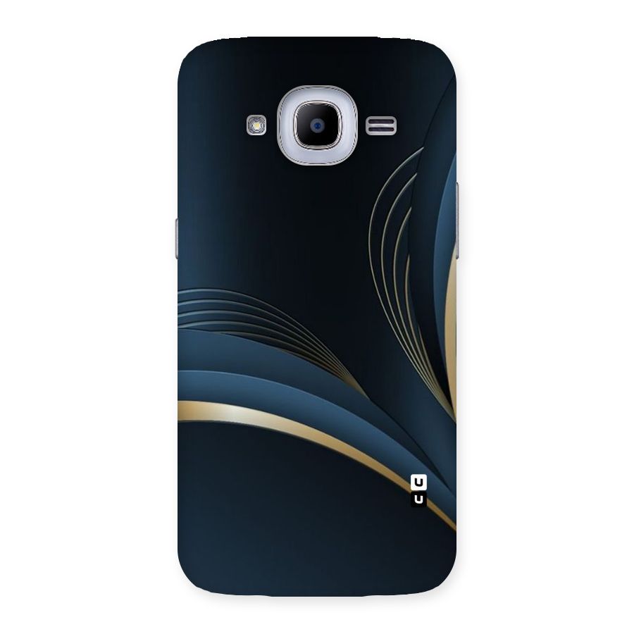 Gold Blue Beauty Back Case for Samsung Galaxy J2 2016
