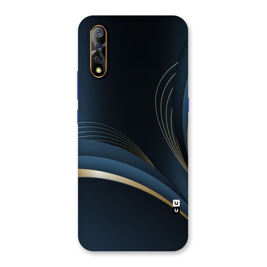 Gold Blue Beauty Back Case for Vivo S1