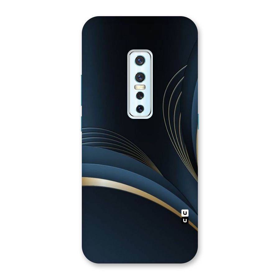 Gold Blue Beauty Back Case for Vivo V17 Pro