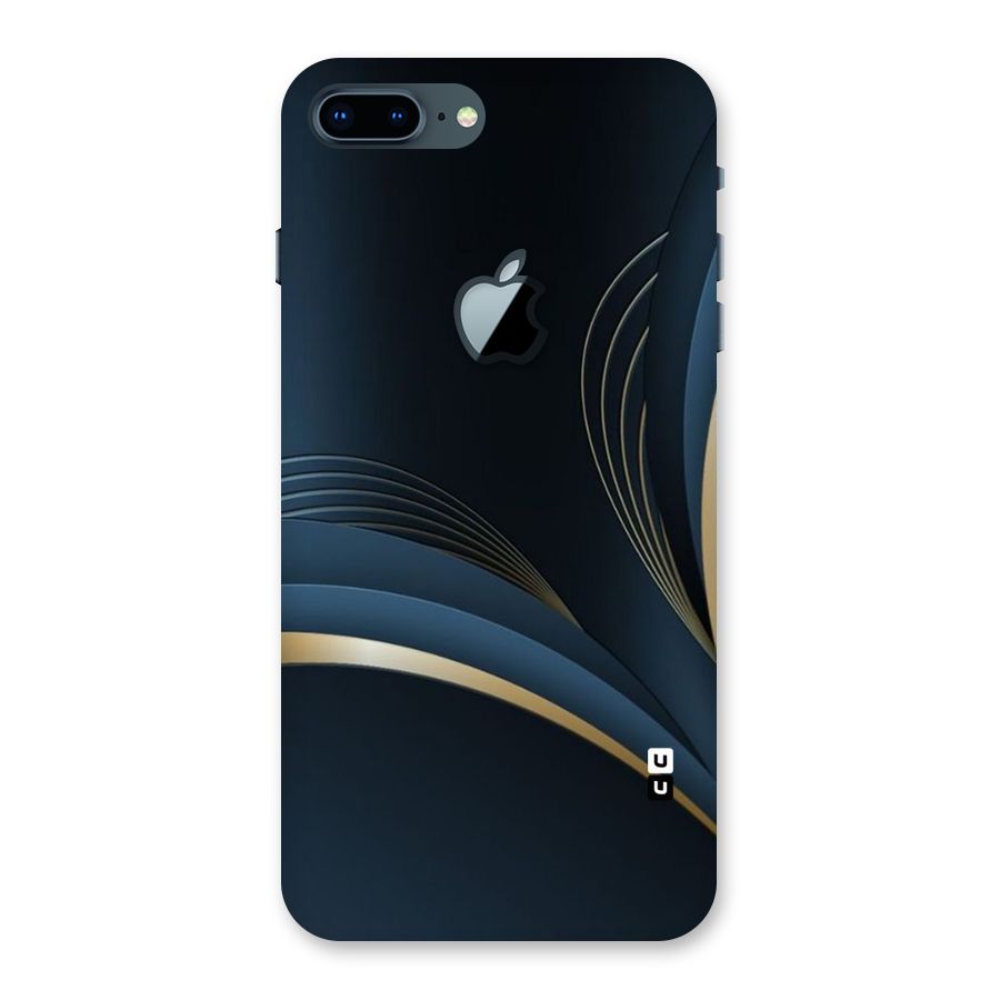 Gold Blue Beauty Back Case for iPhone 7 Plus Apple Cut