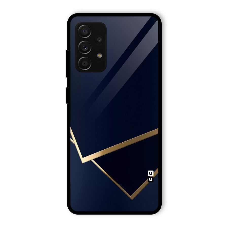 Gold Corners Glass Back Case for Galaxy A53 5G