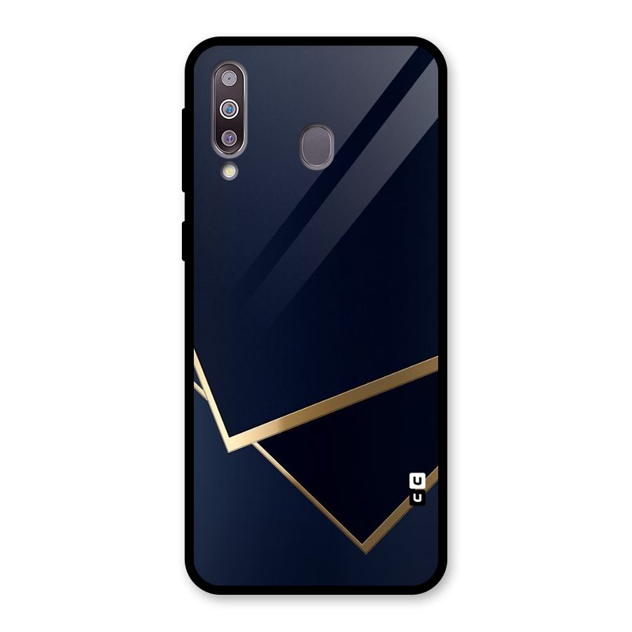 Gold Corners Glass Back Case for Galaxy M30