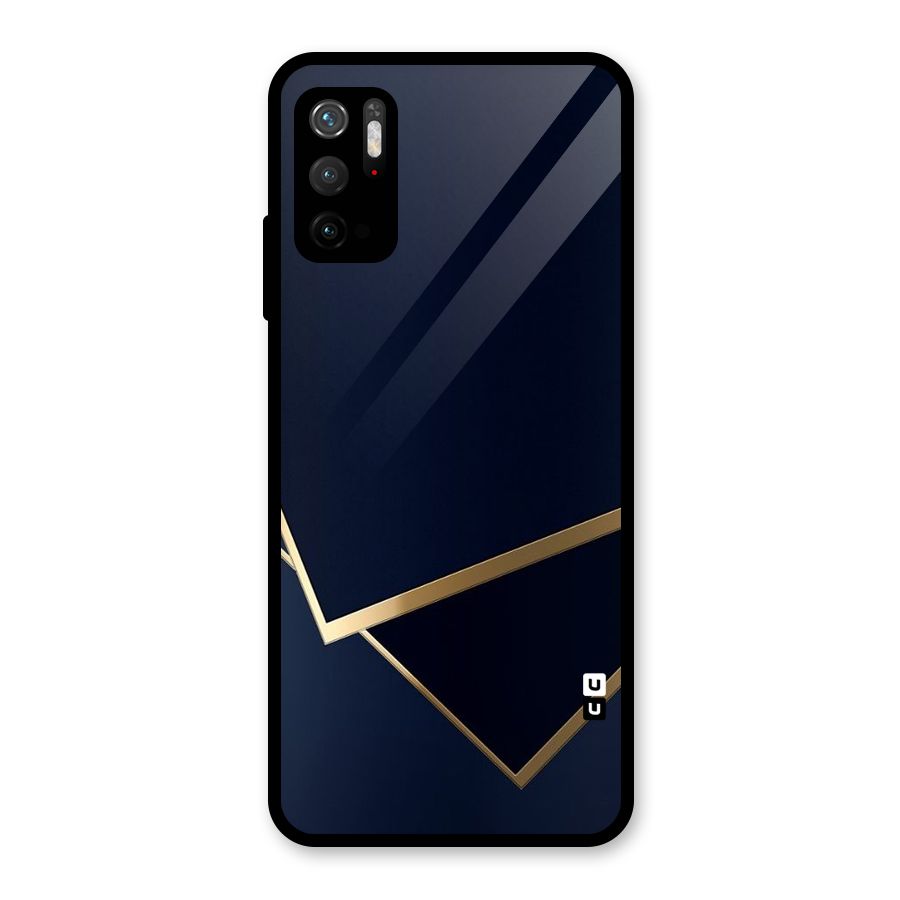 Gold Corners Glass Back Case for Poco M3 Pro 5G