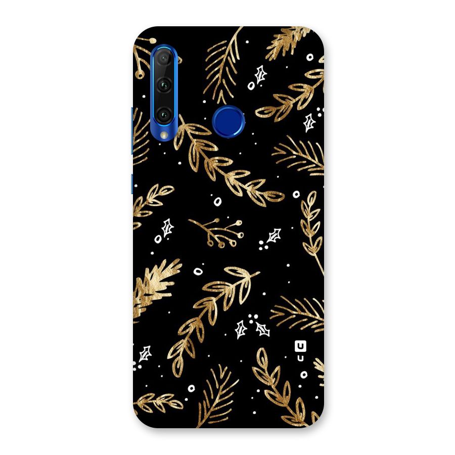 Gold Palm Leaves Back Case for Honor 20i