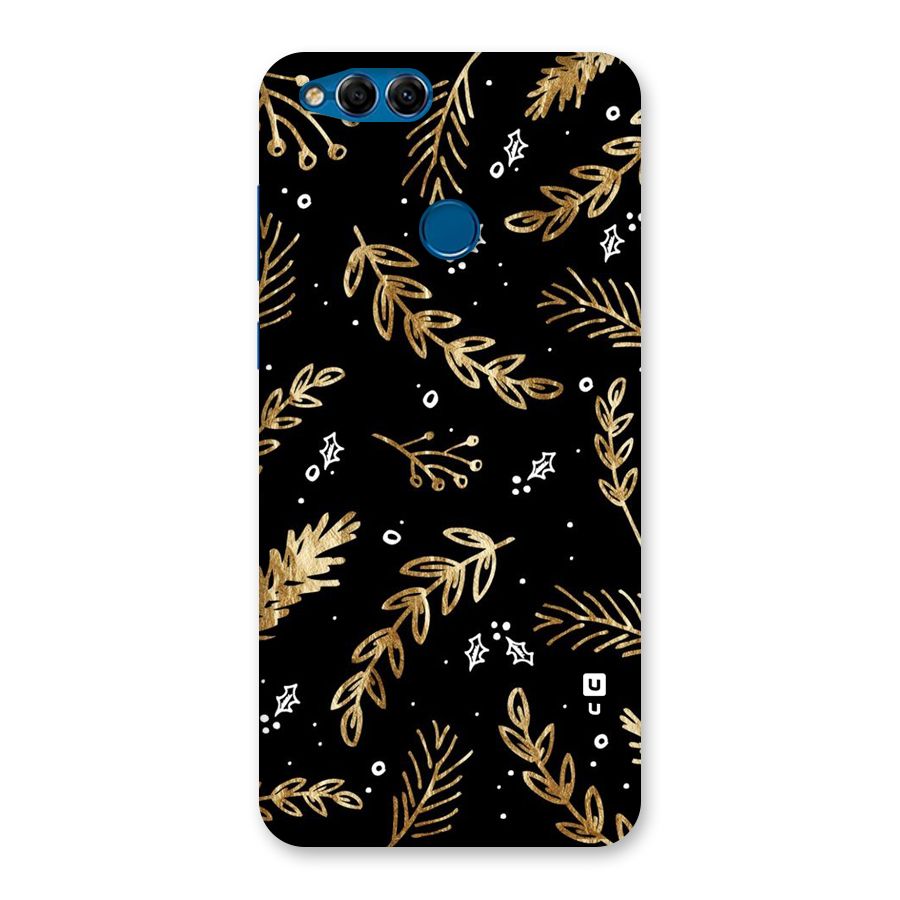Gold Palm Leaves Back Case for Honor 7X