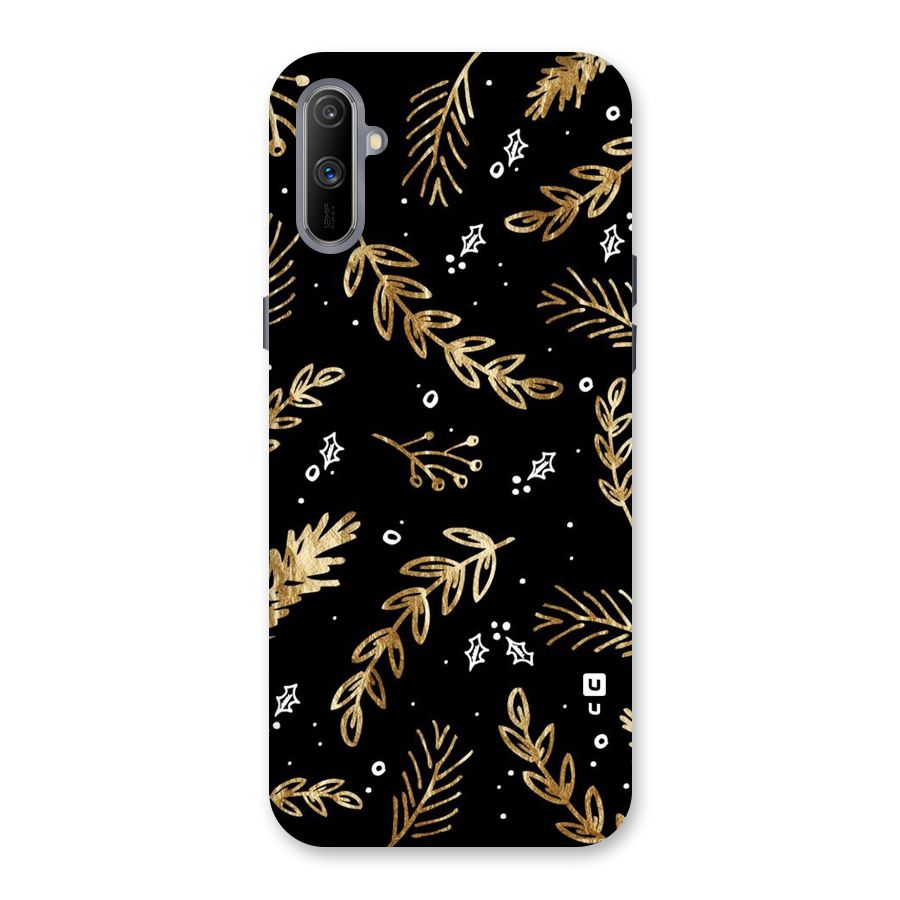 Gold Palm Leaves Back Case for Realme C3