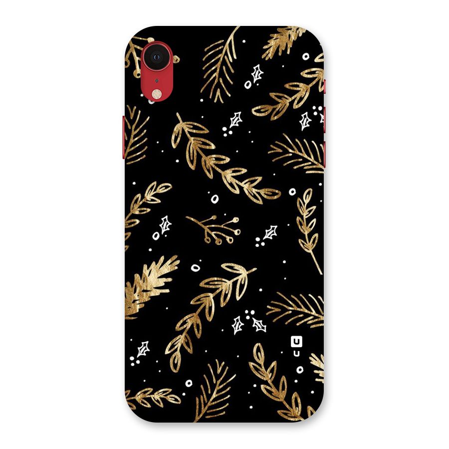 Gold Palm Leaves Back Case for iPhone XR