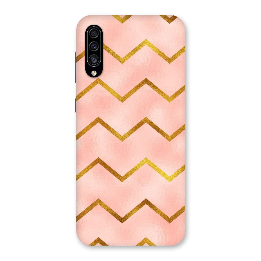 Gold Pink Pattern Back Case for Galaxy A30s