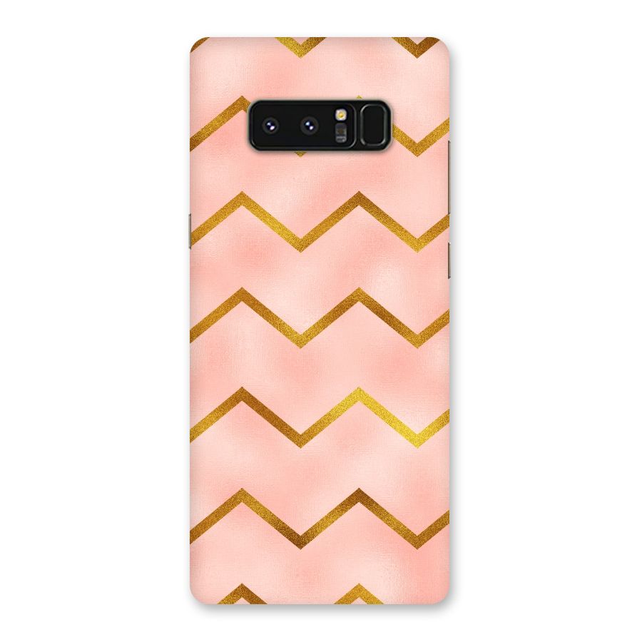 Gold Pink Pattern Back Case for Galaxy Note 8